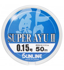 Леска Sunline Super Ayu II 50м HG #0.15 0.064мм 0.38кг