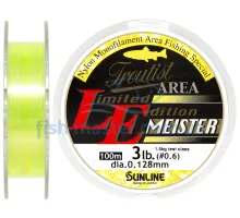 Волосінь Sunline Troutist Area LE Meister 100m # 0.6 / 0.128mm 1.5кг