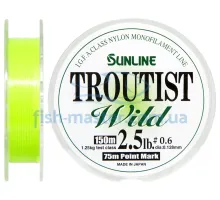 Волосінь Sunline Troutist Wild 150м # 0.6 / 0.128мм 1.25кг