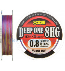 Шнур Sunline Deep One 8HG 200m # 0.8 / 0.153мм 5.6кг