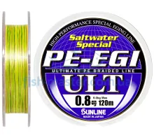 Шнур Sunline PE-EGI ULT 120m # 0.8 / 0.148мм 6.0кг
