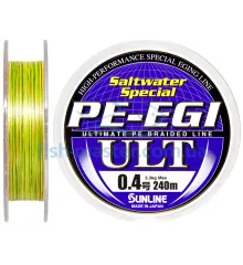 Шнур Sunline PE-EGI ULT 240m # 0.4 / 0.104мм 3.3кг