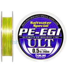 Шнур Sunline PE-EGI ULT 240m # 0.5 / 0.117мм 3.9кг