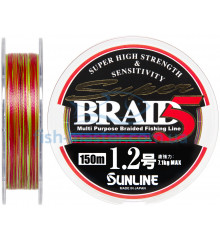 Cord Sunline Super Braid 5 150m # 1.2 / 0.185mm 15lb / 7.1kg