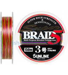 Шнур Sunline Super Braid 5 150m #3.0/0.27мм 36lb/17кг