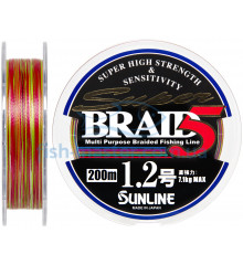 Cord Sunline Super Braid 5 200m # 1.2 / 0.185mm 15lb / 7.1kg