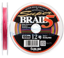 Шнур Sunline Super Braid 5 100m (12 connected) # 12 / 0.570mm 130lb / 60кг