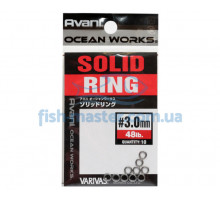 Заводные кольца VARIVAS 16OW Solid Ring, 3,0mm 48LB