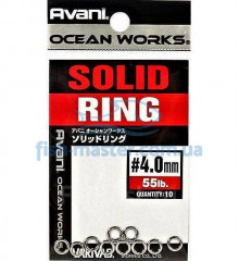 Заводные кольца VARIVAS 17OW Solid Ring, 4,0mm 55LB