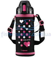 Thermos ZOJIRUSHI SP-HB08BP for children 0.8 l c: black / pink