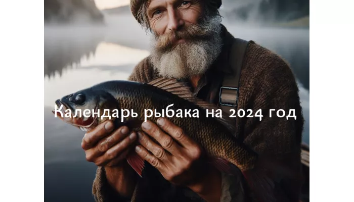 Календарь рыбака на 2024 год