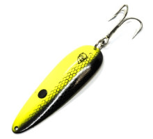 Блешня Dardevle 93mm 28g #Scale Chartreuse/Blk Stripe