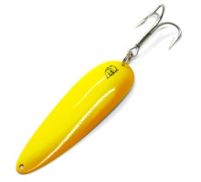 Dardevle spinner 93mm 28g No. 71 #Chartreuse/Orange Stripe