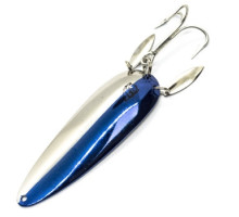 Блешня Dardevle Klicker 95mm 28g #Half Nickel/Half Blue
