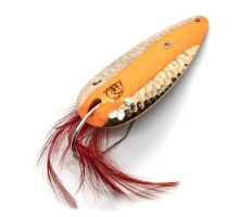 Spinner Dardevle Weedless 70mm 21g #Hmrd Copper Flo Orange