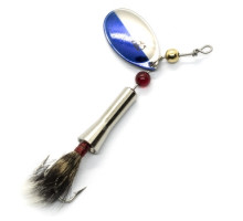 Блесна Dardevle Notangle Spinner 7g #Half Nickel/Half Blue