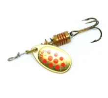 Spoon spinner Mepps Aglia Decoree No. 1 gold/red dots 3.5g