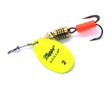 Spoon spinner Mepps Aglia Fluo No. 4 chartreuse 9.0g
