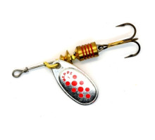 Spinner spinner Mepps Comet Decoree No. 1 silver/red dots 3.5g