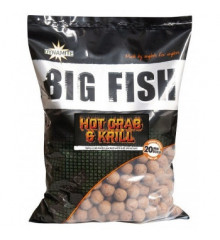 Бойли Dynamite Baits Hot Crab & Krill 20mm Boilie 1kg