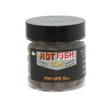Boilies Dynamite Pop-Up Hot Fish & GLM Food Bait 15mm