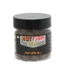 Boilies Dynamite Pop-Up Hot Fish & GLM Food Bait 15mm