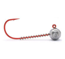 Jig head Jigger Fudo AB Red Jig 4/0 6g 5pcs