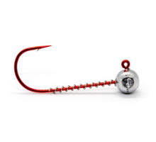 Jig head Jigger Fudo AB Red Jig 5/0 6g 5pcs