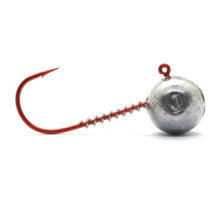 Jig head Jigger Fudo Red AB Jig 3/0 18g 5pcs