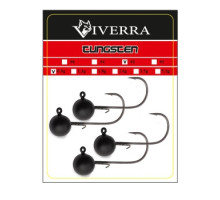 Джигголовка вольфрам Viverra 0,9g #2 Black