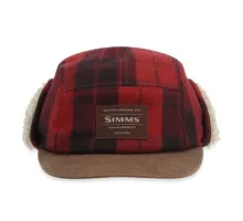 Кепка Simms Coldweather Cap Red Buffalo Plaid S/M