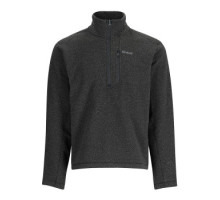 Simms Rivershed Half Zip Black Heather M