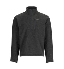 Simms Rivershed Half Zip Black Heather XL