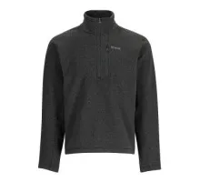 Кофта Simms Rivershed Half Zip Black Heather XXL