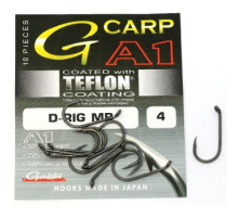 Гачок Gamakatsu A1 G-Carp D-Rig MB PTFE coating Grey # 4 10шт