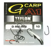 Гачок Gamakatsu A1 G-Carp D-Rig MB PTFE coating Grey # 10 10шт