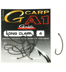 Крючок Gamakatsu A1 G-Carp Long Claw P.T.F.E. coating Grey #4 10шт