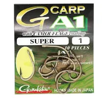 Гачок Gamakatsu A1 G-Carp Camou Sand Super Coffee # 1 10шт