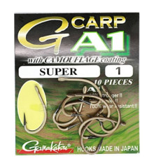 Крючок Gamakatsu A1 G-Carp Camou Sand Super Coffee #1 10шт