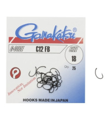 Крючок Gamakatsu C12 Black #18 25шт