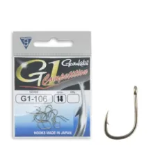 Крючок Gamakatsu Competition G1-106 Bronze #14 15шт