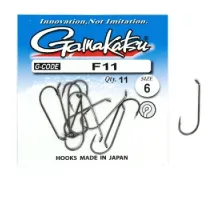 Гачок Gamakatsu F11 N / L Black # 6 11шт
