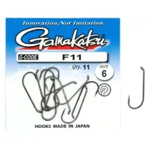 Гачок Gamakatsu F11 N / L Black # 6 11шт