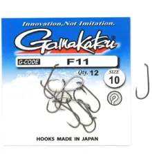 Гачок Gamakatsu F11 N / L Black # 10 12шт