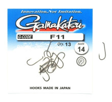Hook Gamakatsu F11 N / L Black # 14 13pcs