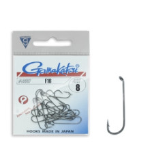 Hook Gamakatsu F16 N / L Black # 8 12pcs