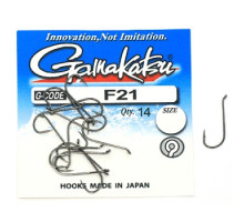 Hook Gamakatsu F21 N / L Black # 4 13pcs