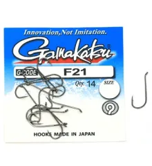 Крючок Gamakatsu F21 N/L Black #4 13шт