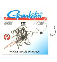 Крючок Gamakatsu F22 Black #10 25шт