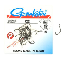 Крючок Gamakatsu F22 Black #12 25шт